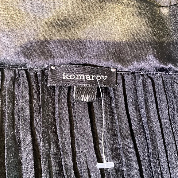 Komarov Y2K Sequin Sheer Going Out Top Indie Whimsigoth Vampire Concert Black M - Picture 9 of 9